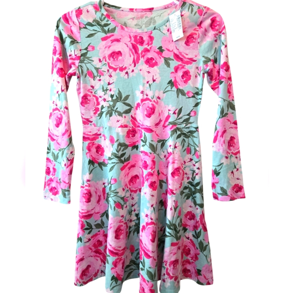 Spring Floral Girls Kids Dress